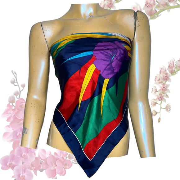 Vintage Abstract Scarf - Picture 1 of 11